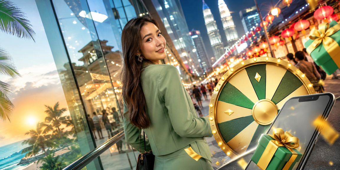 Permainan roulette bergaya Hari Raya di Kuala Lumpur bersama watch32