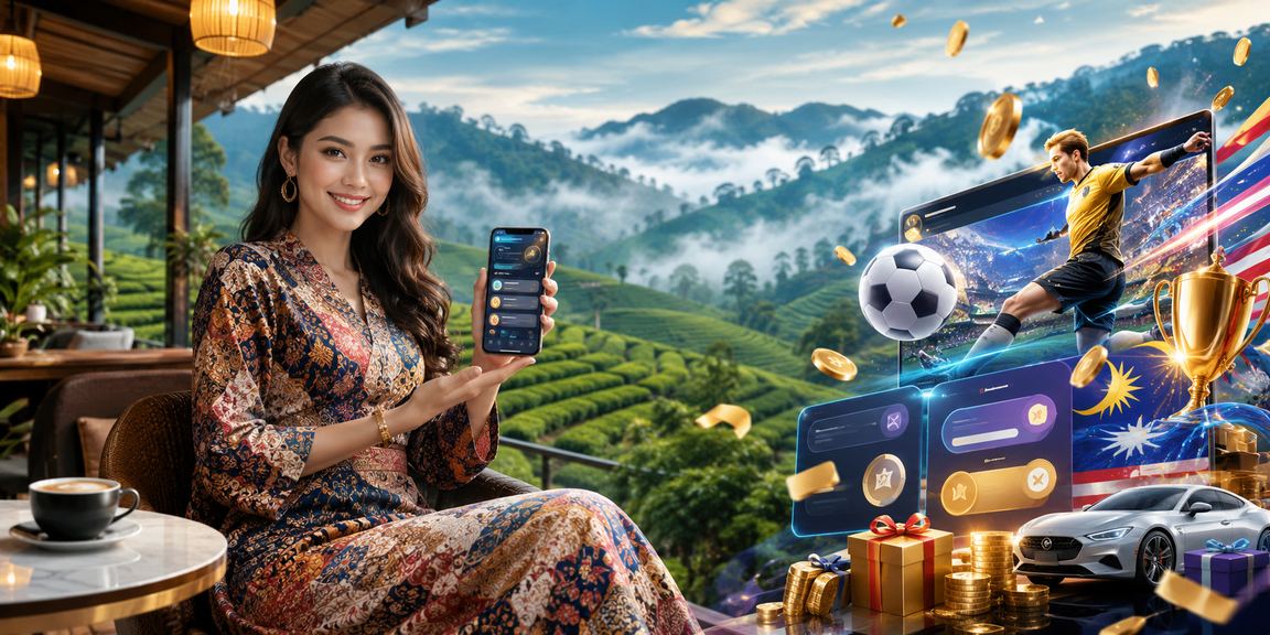 Pemain kasino mudah alih Malaysia bermain Baccarat dengan motif batik